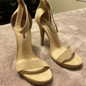 Tan High Heels- NEVER WORE.